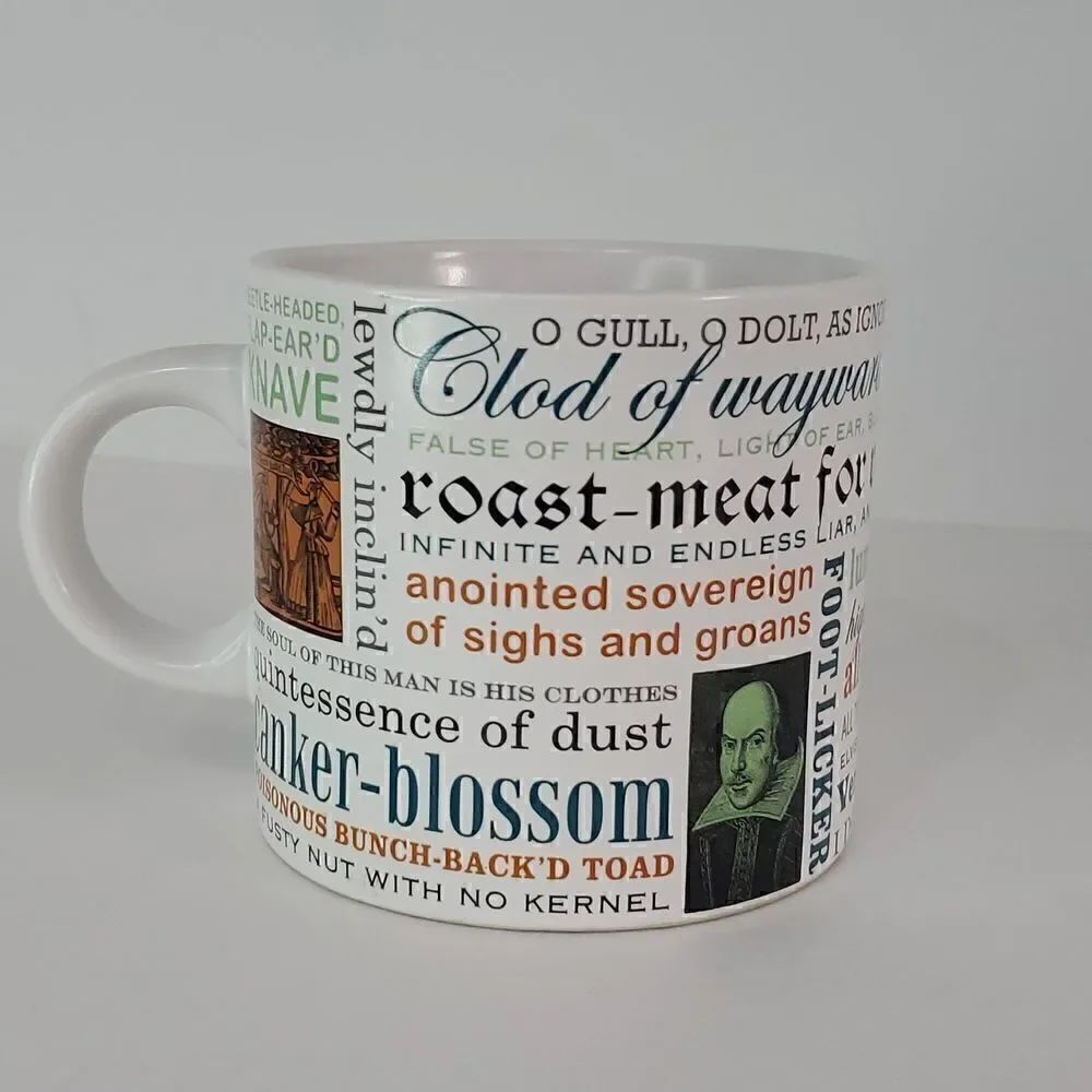 Shakespearean Insults Coffee Mug - Shakespeare's Wittiest and Meanest Insults